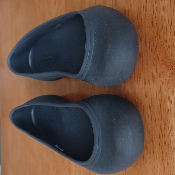 CROCS - SLIP-ON W9 Ballet "At Work" Black Flats Non-marking. Slip resistant - Picture 5 of 9